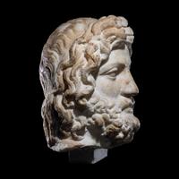 A Roman Marble Head of a God