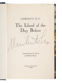 ECO, Umberto (1932-2016). A group of 6 works by Eco’s, MOST FIRST AMERICAN EDITIONS, comprising:
