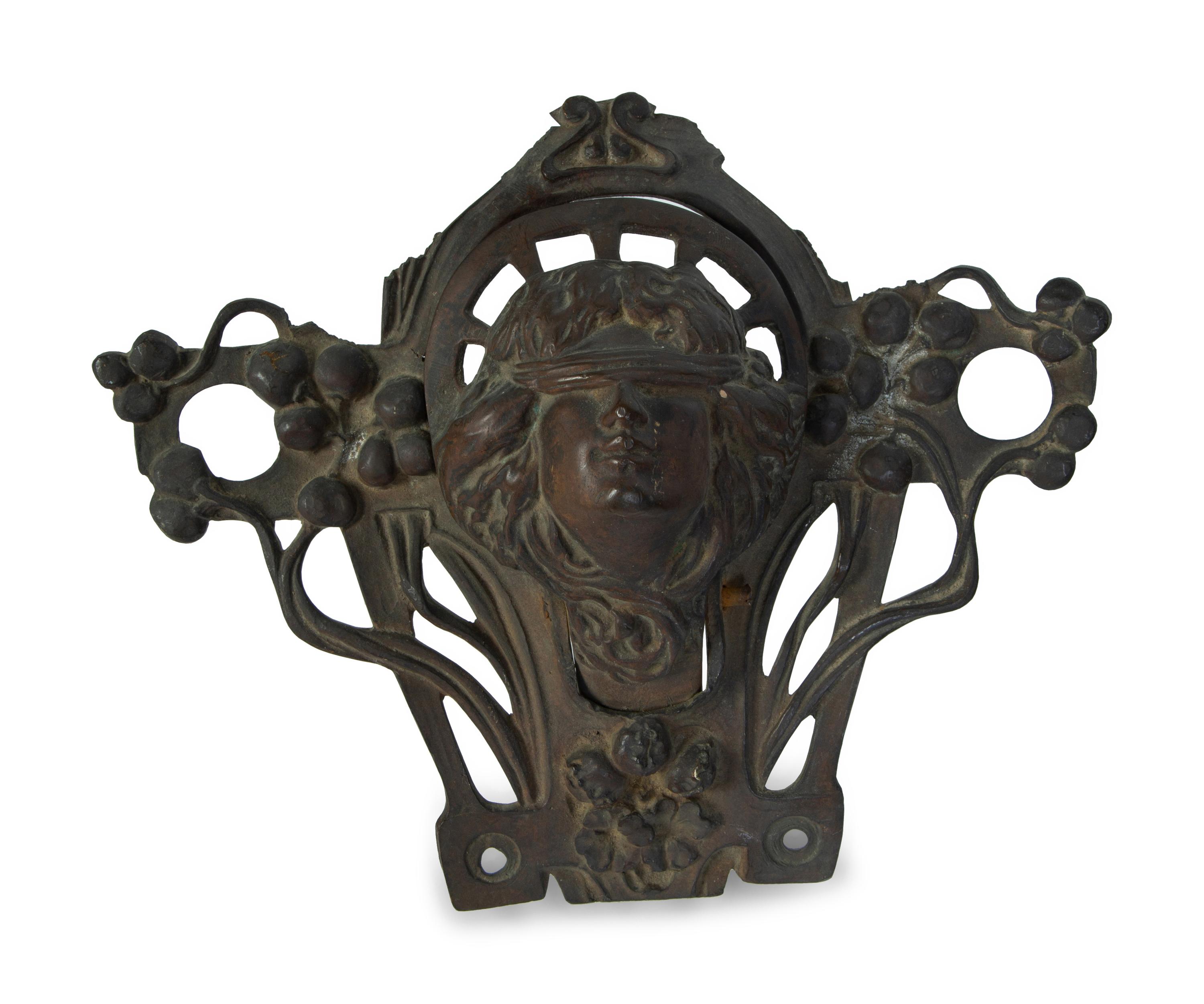 A Set of Four French Art Nouveau Bronze Billiards Pockets — EARLY 20TH CENTURY