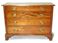 Federal-style mahogany four drawer chest late 19th/early 20th century