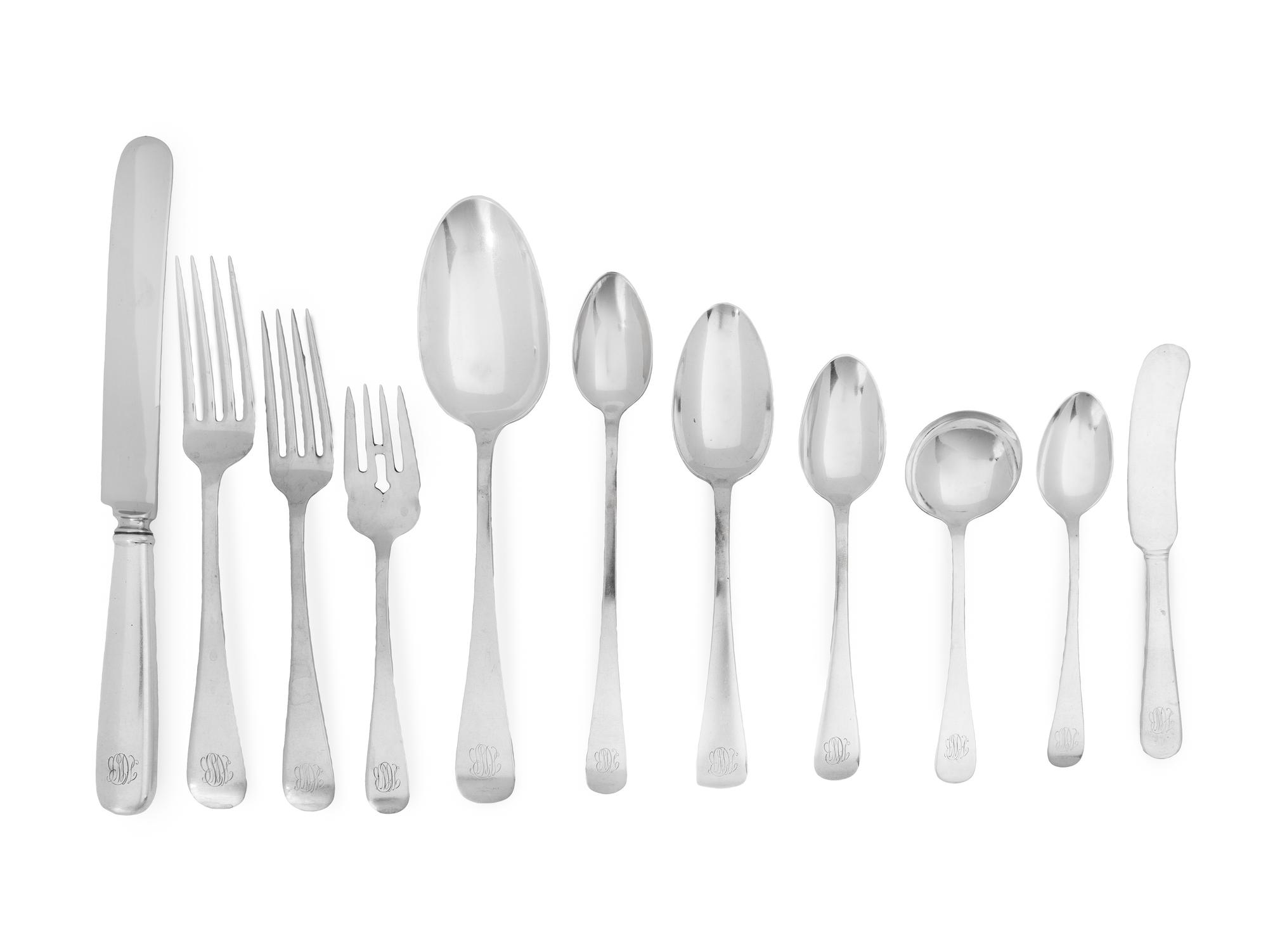 An American Silver Flatware Service