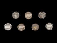 A Group of Seven Chicago Bulls Last Dance Era Commemorative Coins