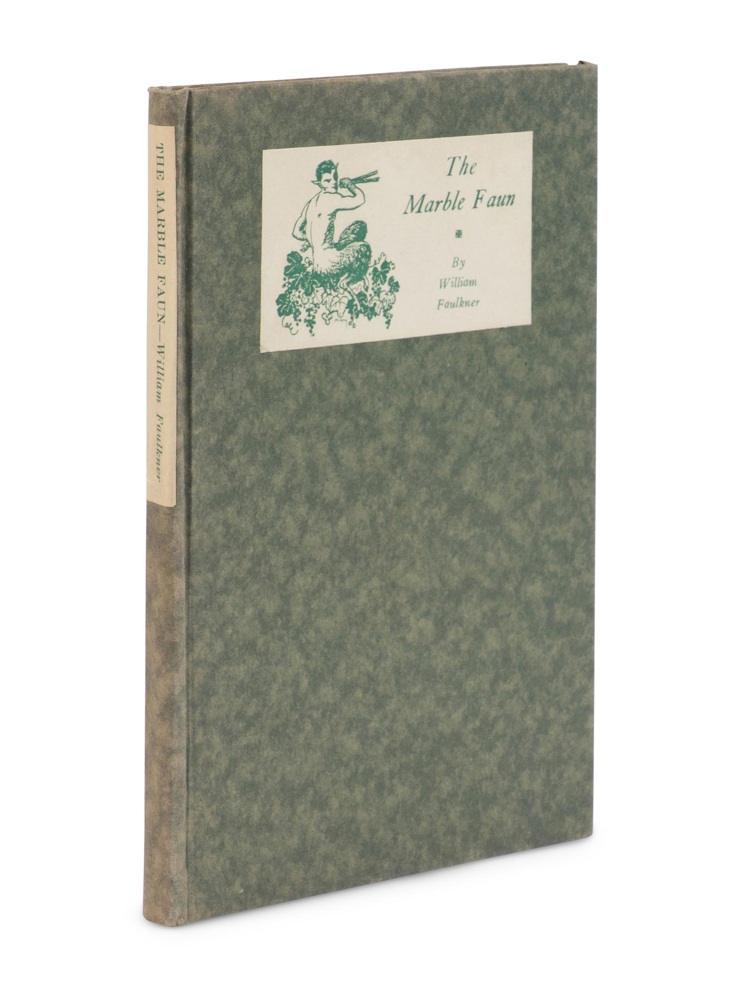 FAULKNER, William (1897-1962). Marble Faun . Boston: The Four Seas Company, 1924.