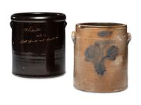 Two Stoneware Crocks