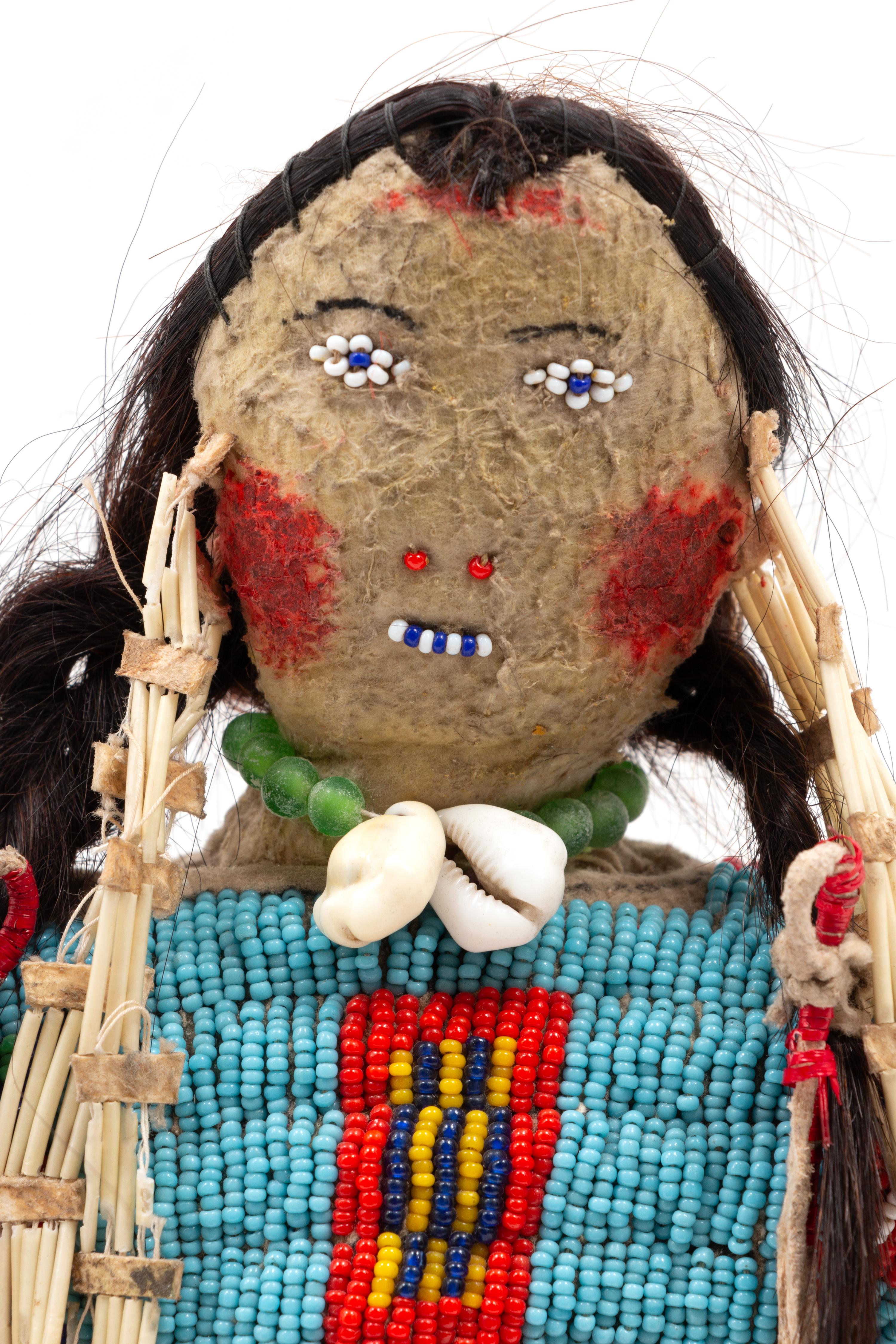 Cheyenne / Arapaho Beaded Hide Doll