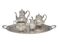 A Victorian Silver Four-Piece Tea and Coffee Service
