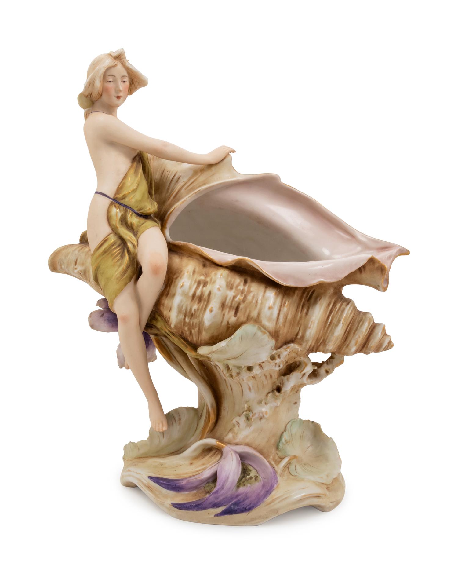 A Royal Dux Figural Vase