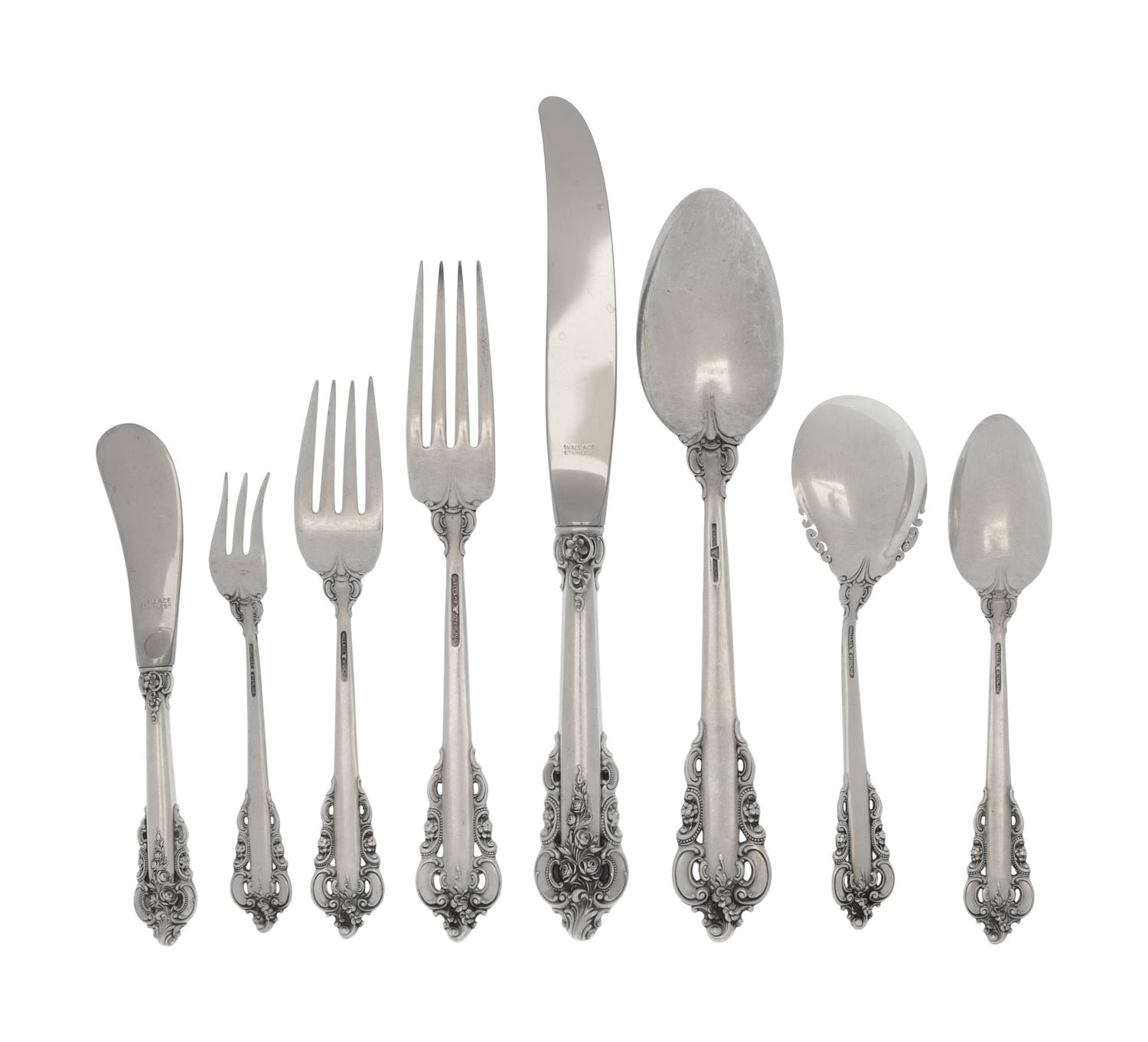 An American Silver Flatware Service