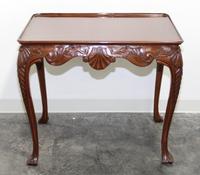 A Georgian Style Mahogany Tea Table Height 29 x width 32 1/2 x depth 21 3/4 inches.