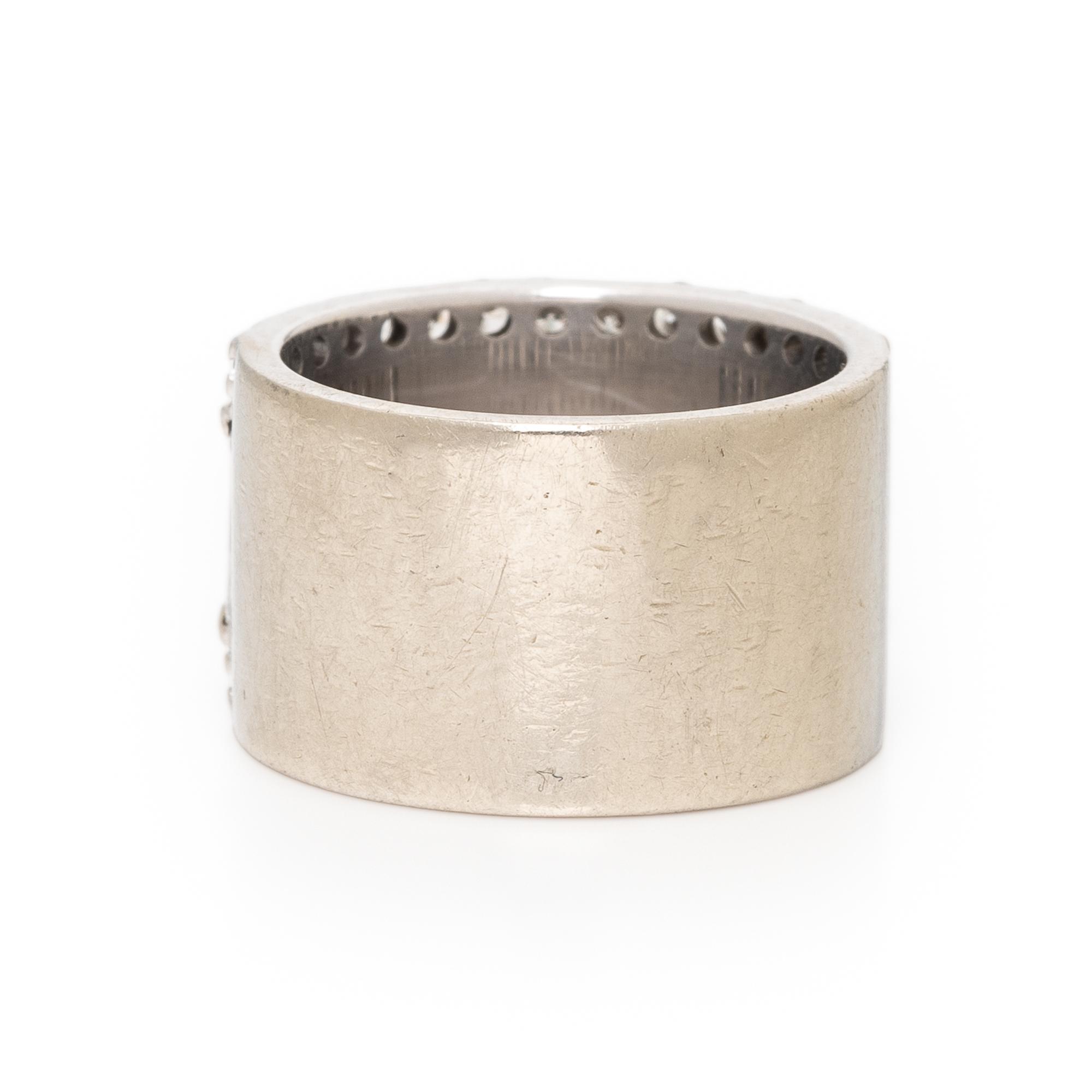 Diamond and White Gold Ring