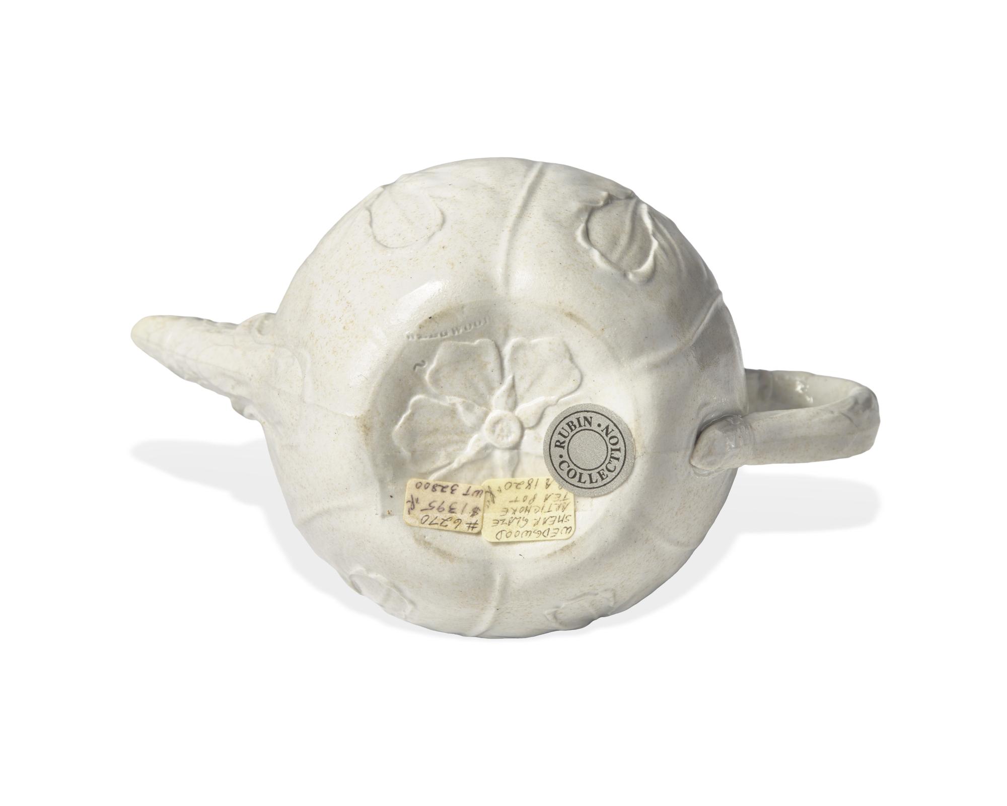A Wedgwood Smear Glazed Cabbage Leaf Teapot