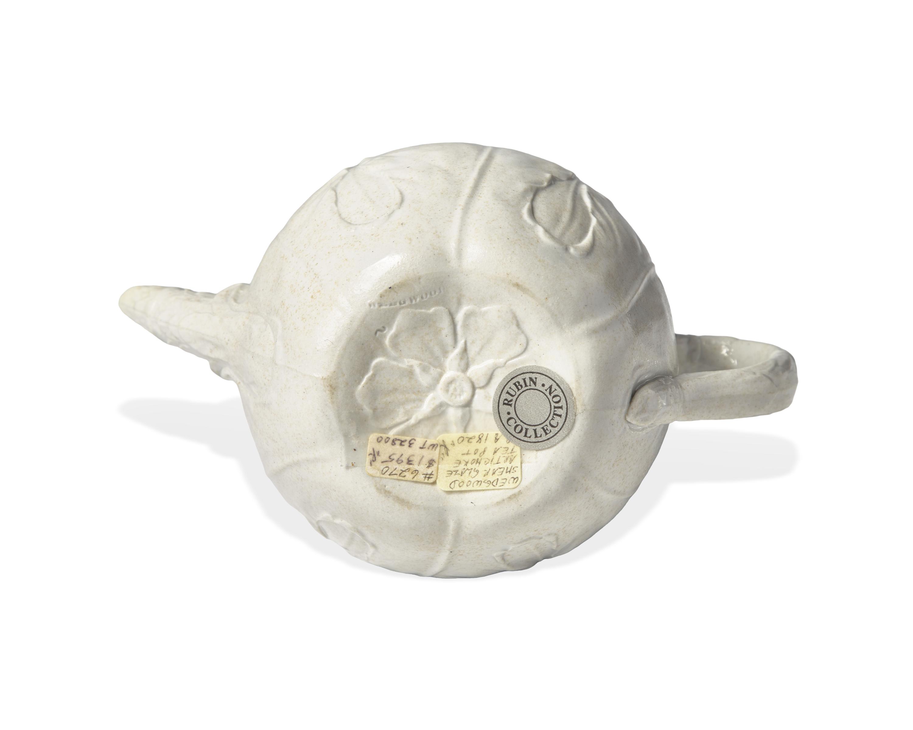 A Wedgwood Smear Glazed Cabbage Leaf Teapot