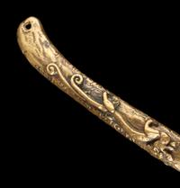12 Japanese Brass Portable Writing Sets, Yatate