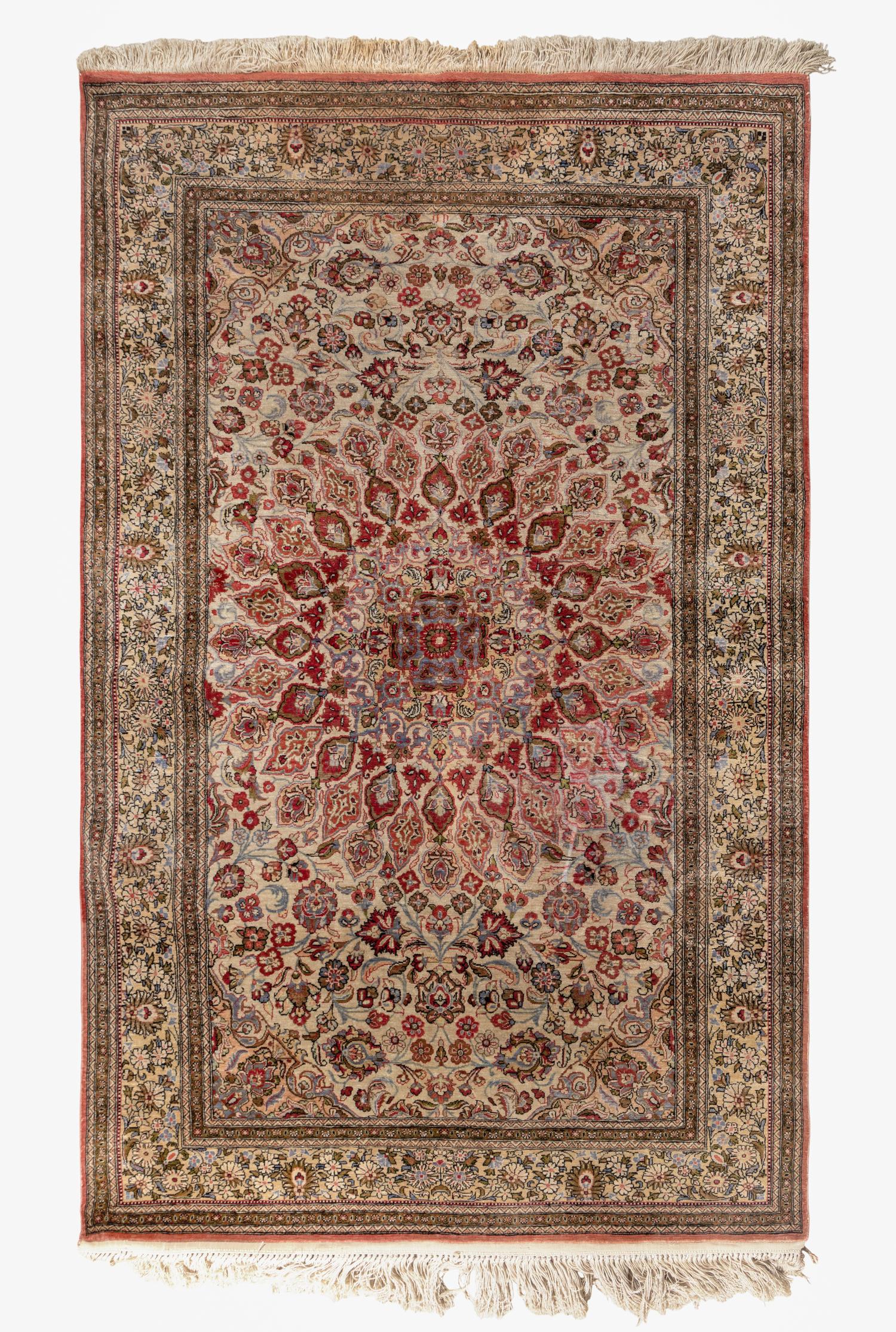 A Nain Silk Rug