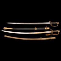 Lot of Two Model 1850 Staff and Field Officer's Swords of General Franklin S. Nickerson