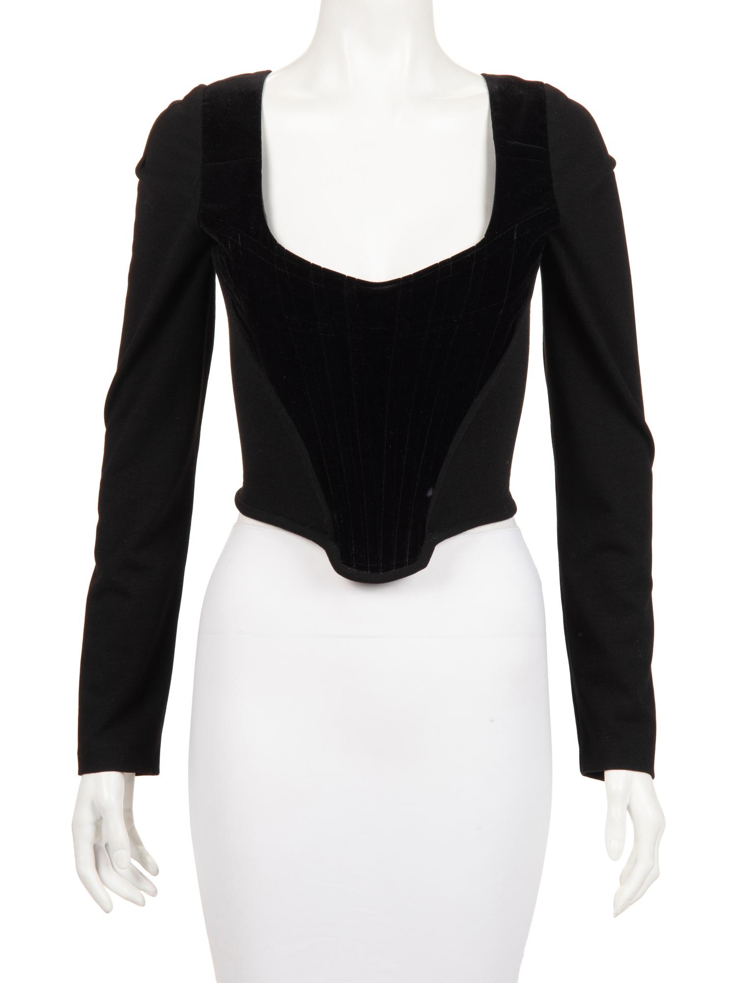 Vivienne Westwood Net and Velvet Corset Top, c.1990