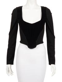 Vivienne Westwood Net and Velvet Corset Top, c.1990