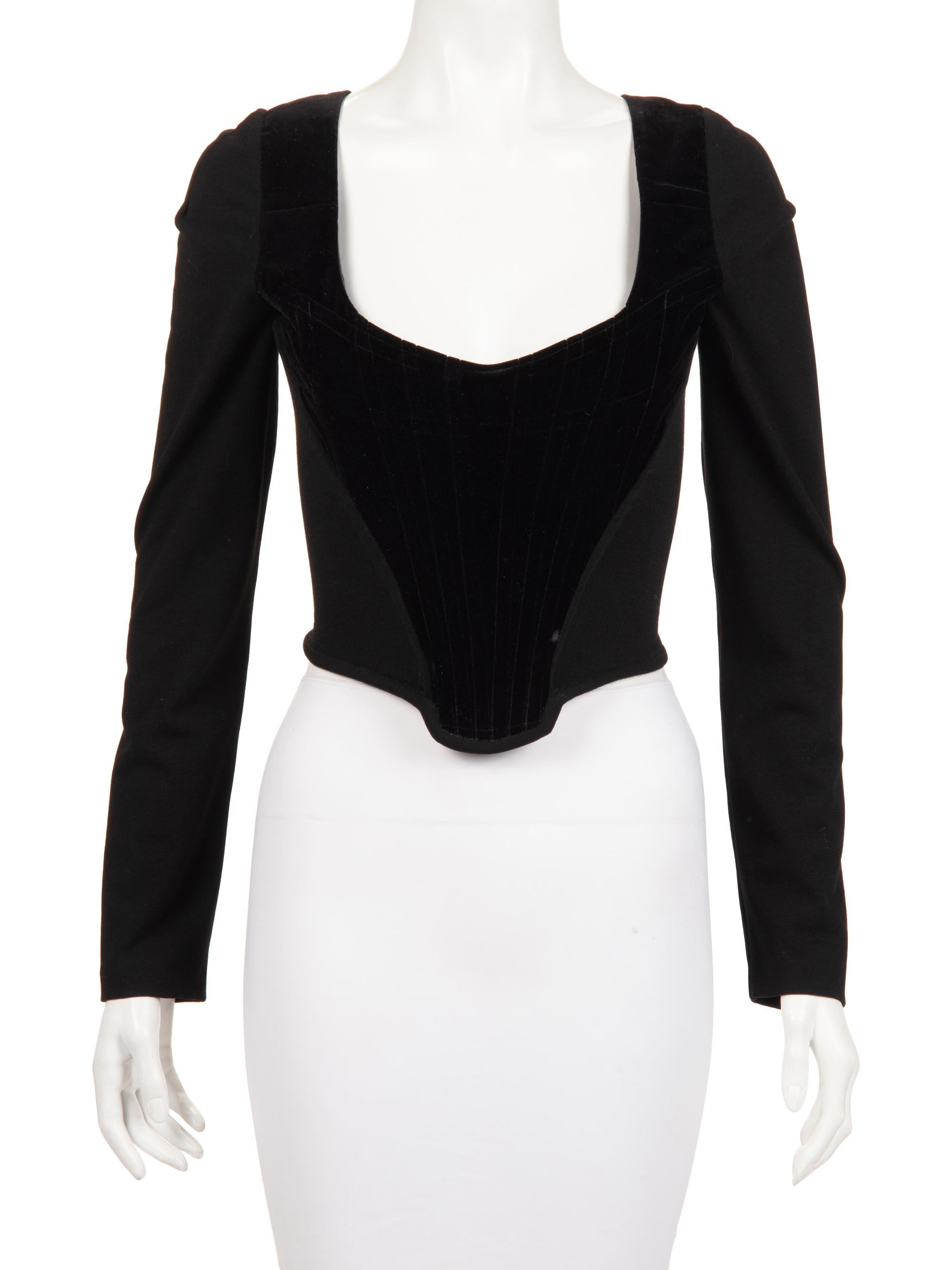 Vivienne Westwood Net and Velvet Corset Top, c.1990