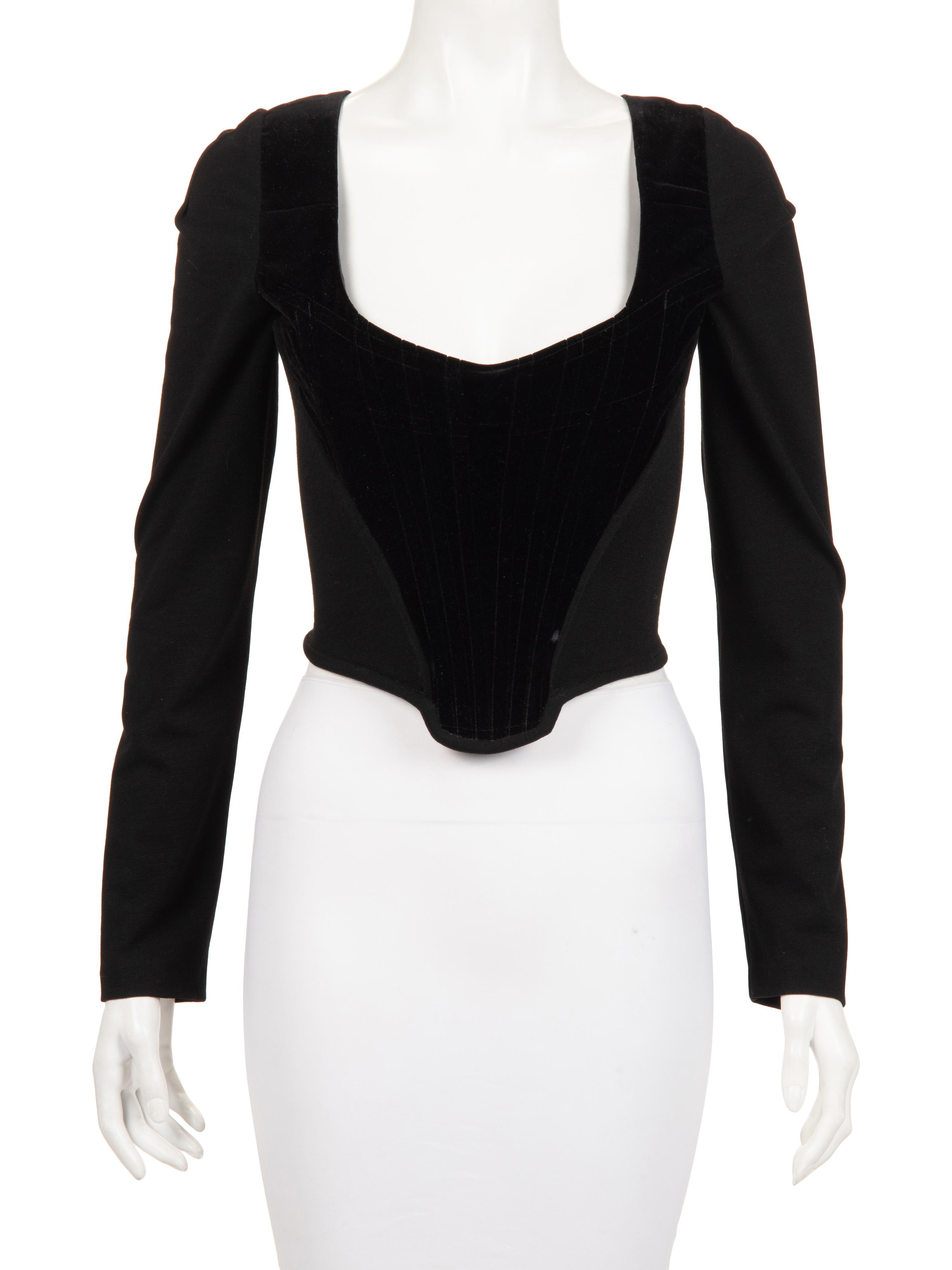 Vivienne Westwood Net and Velvet Corset Top, c.1990