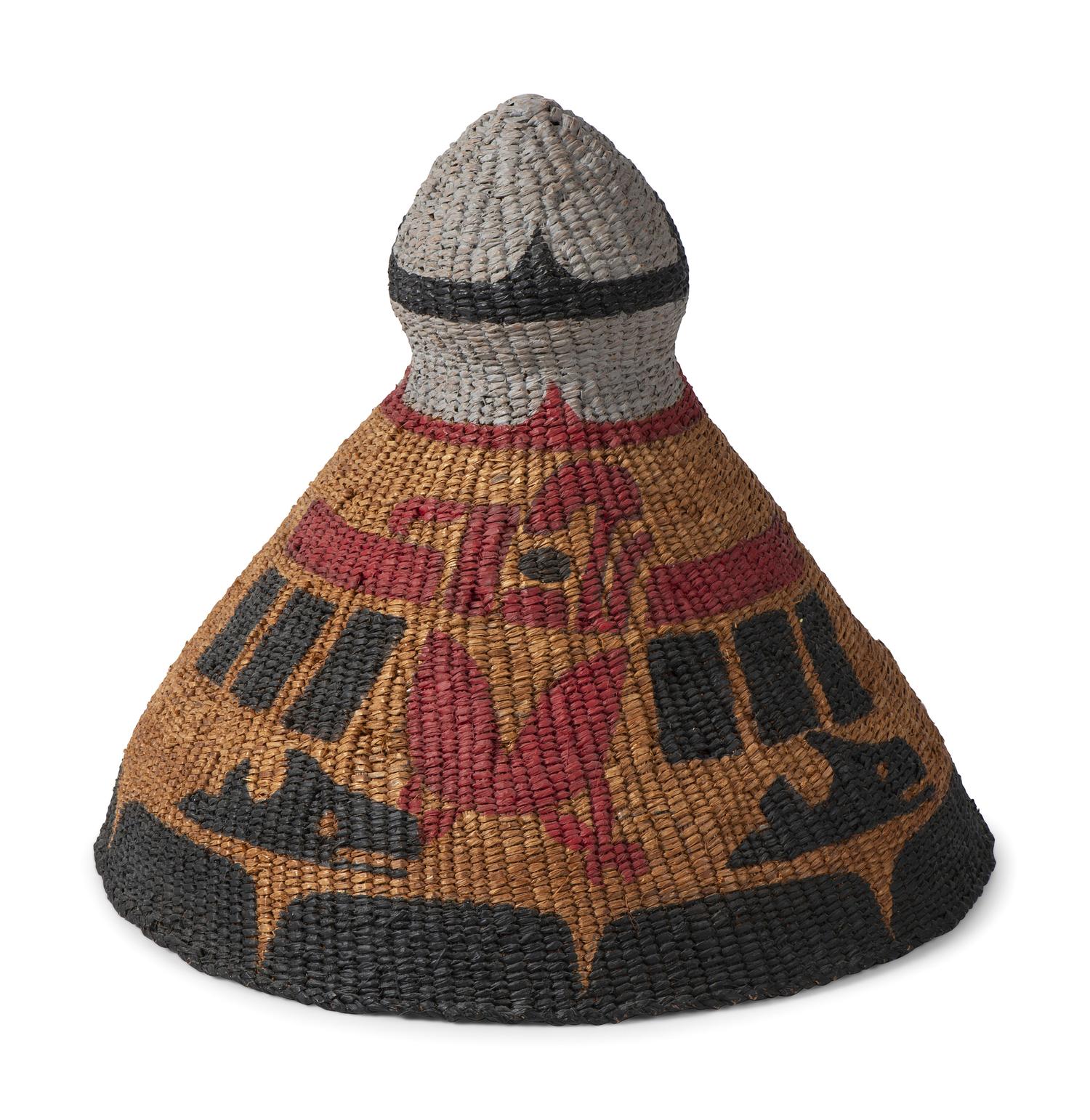 Painted Basketry Hat
