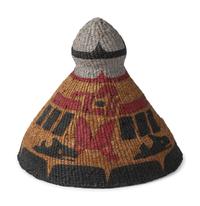 Painted Basketry Hat