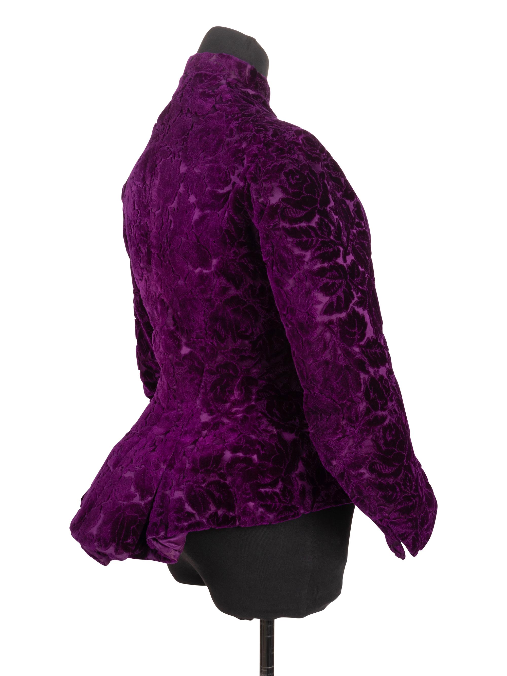 Three Velvet Pieces: One Two-Piece Dress Ensemble with Lace Collar, One Bodice, 1880s