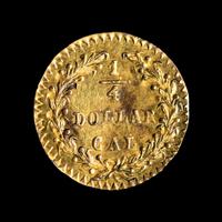 [CALIFORNIA FRACTIONAL GOLD] An 1876 $1/4 Gold Coin [BG-879]