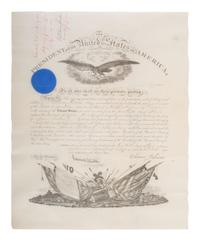 [CIVIL WAR]. JOHNSON, Andrew (1808-1875). Appointments associated with the service of Major Murray Davis, 95th Ohio Infantry, including a document signed by Andrew Johnson as President, 20 April 1866.
