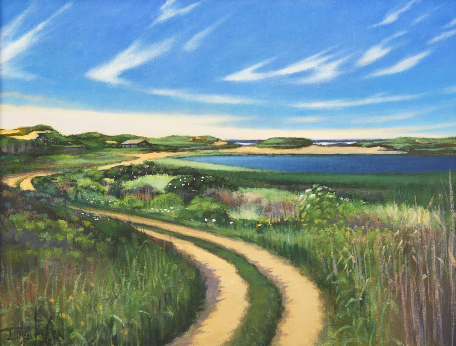Road Along Waterway