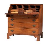A Chippendale Mahogany Slant Front Desk