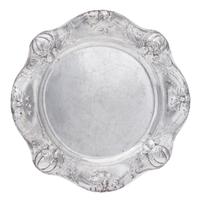 An American Silver Martele Entree Dish, Gorham Mfg. Co., Providence, RI, 1908, shaped circular, the undulating border chased with gourd
