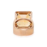 CITRINE AND DIAMOND RING
