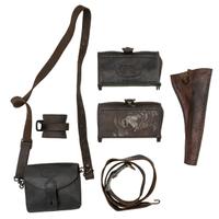 Lot of Indian Wars Era Leather Accoutrments