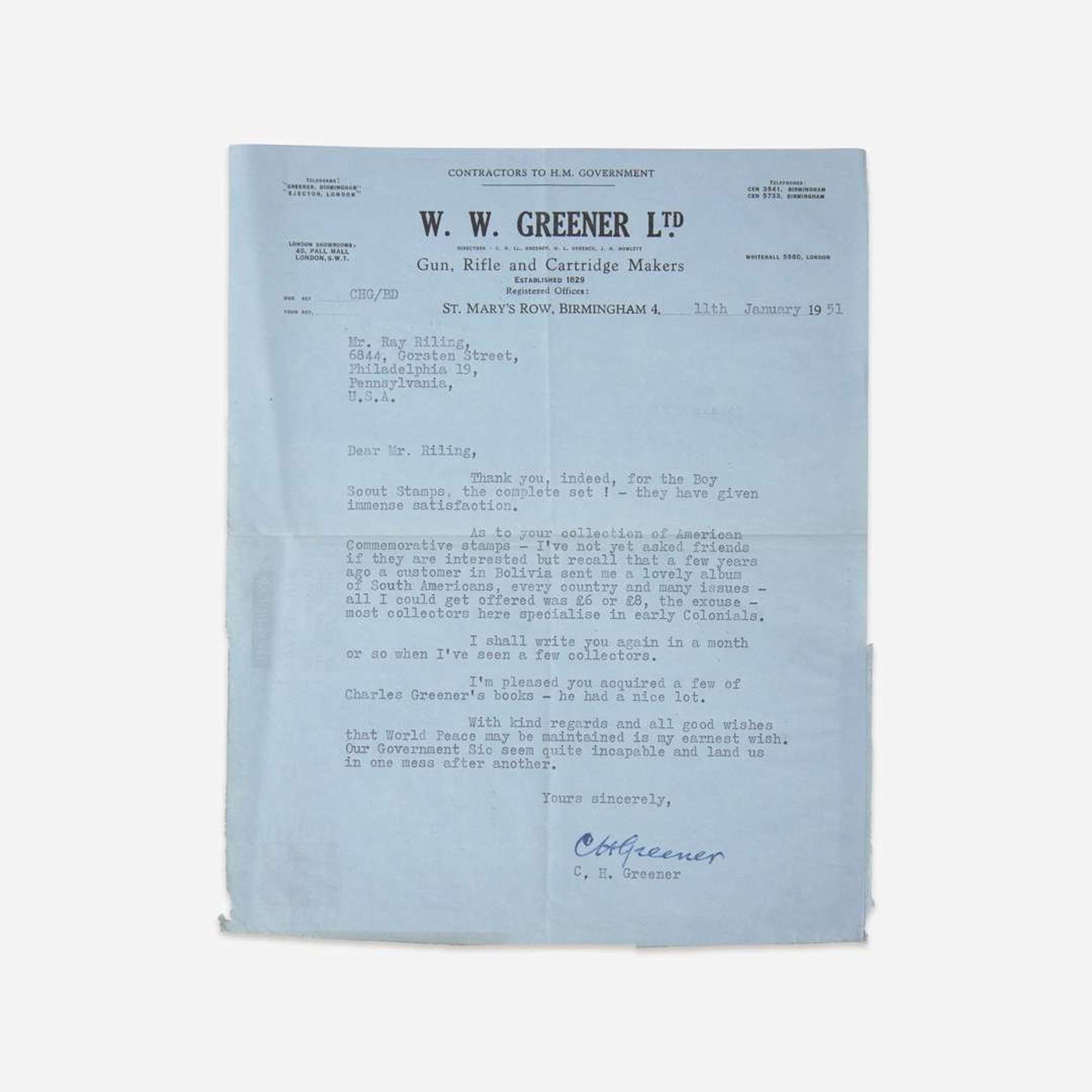 [Sporting] [Shooting] [Greener, William Oliver] Gerrare, Wirt A Bibliography of Guns and Shooting...