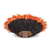 An Orange Feather Juju Headdress