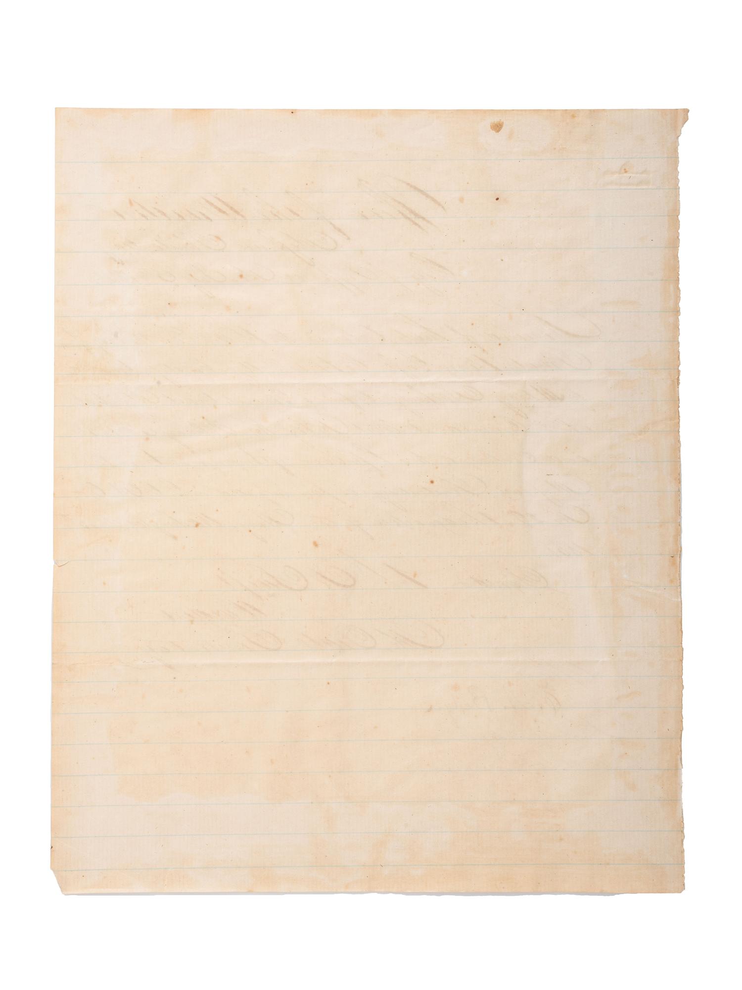 [BUFFALO SOLDIERS]. SWIFT, H.A. Autograph letter signed (" H.A. Swift), as Warden of the Missouri State Penitentiary. Jefferson City, MO, 5 July 1868.