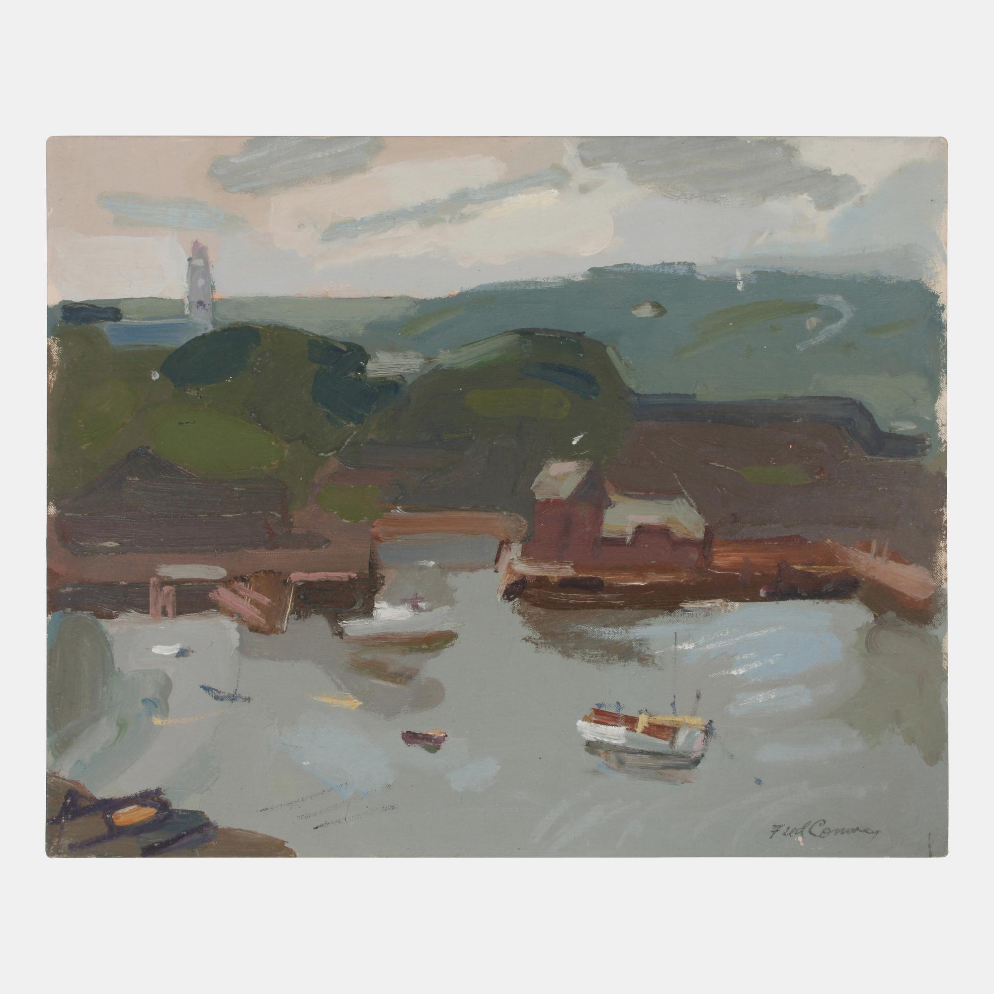 Nine works: Untitled Coastal Scenes