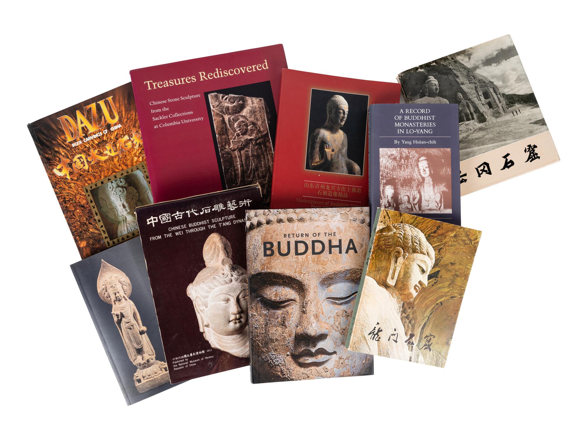 [CHINESE STONE SCULPTURE] A group of reference works about Chinese Stone Sculptures, comprising: