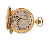 YELLOW GOLD AND GOLD-FILLED HUNTER CASE POCKET WATCH