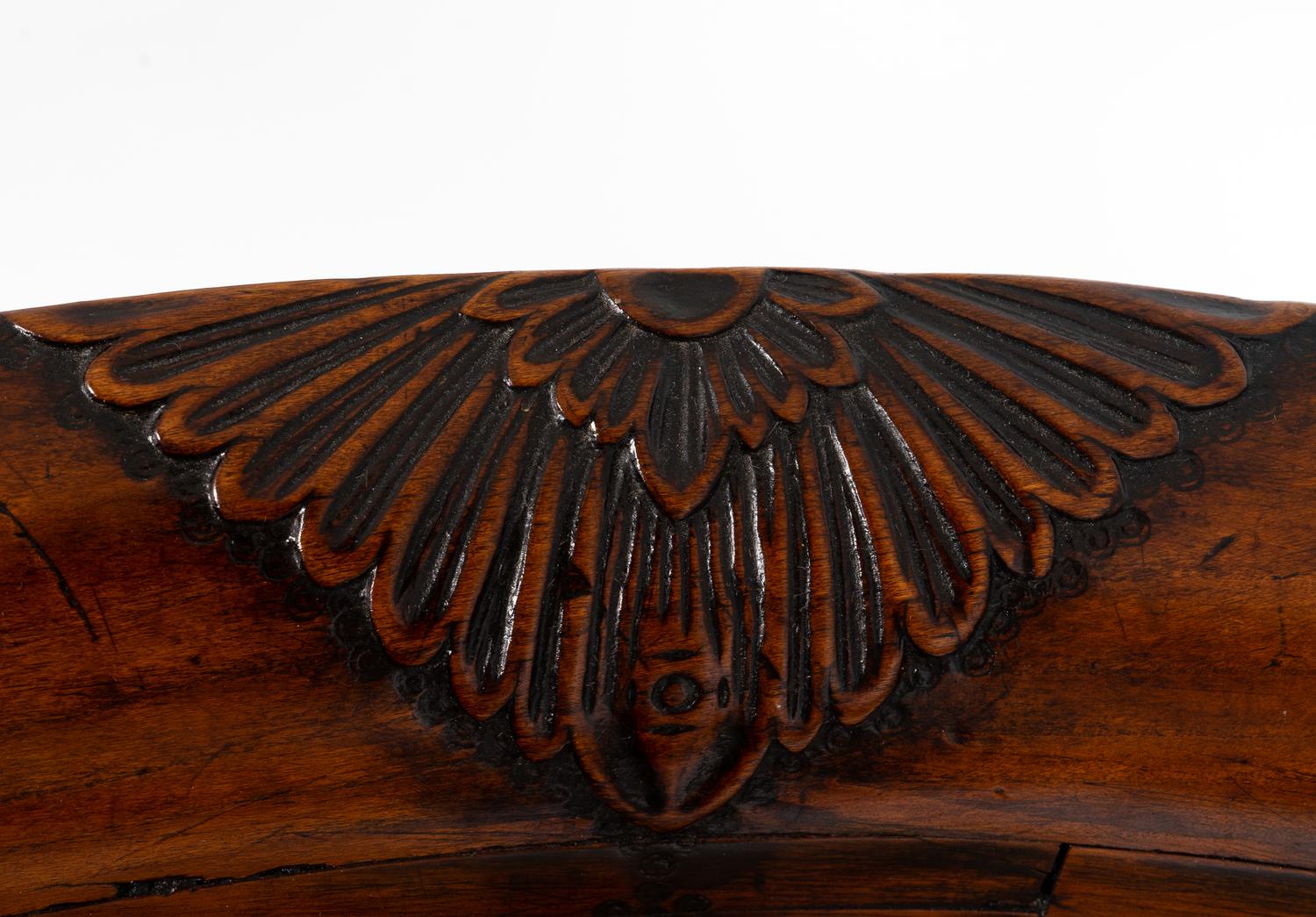 A William IV Carved Walnut Corner Chair — 19TH CENTURY