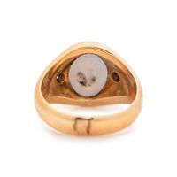 STAR SAPPHIRE AND DIAMOND RING