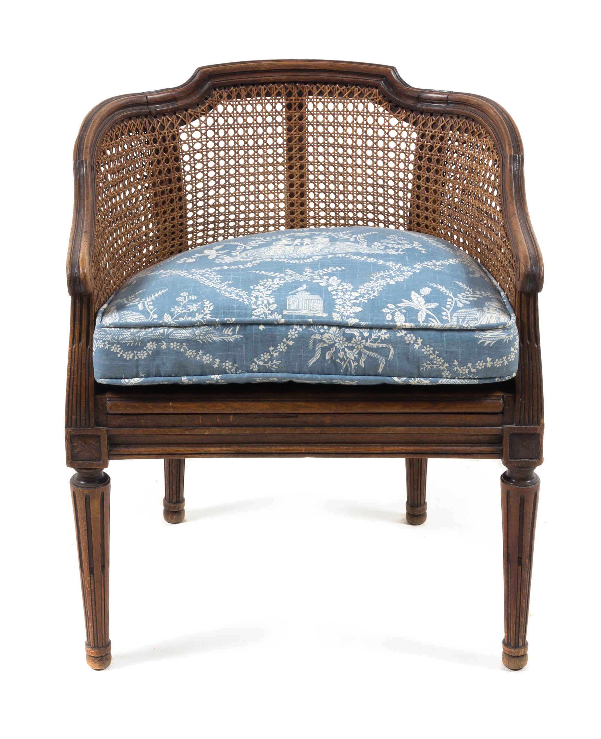A Louis XVI Style Oak Child's Chair Height 22 1/2 inches. — LATE 19TH/EARLY 20TH CENTURY