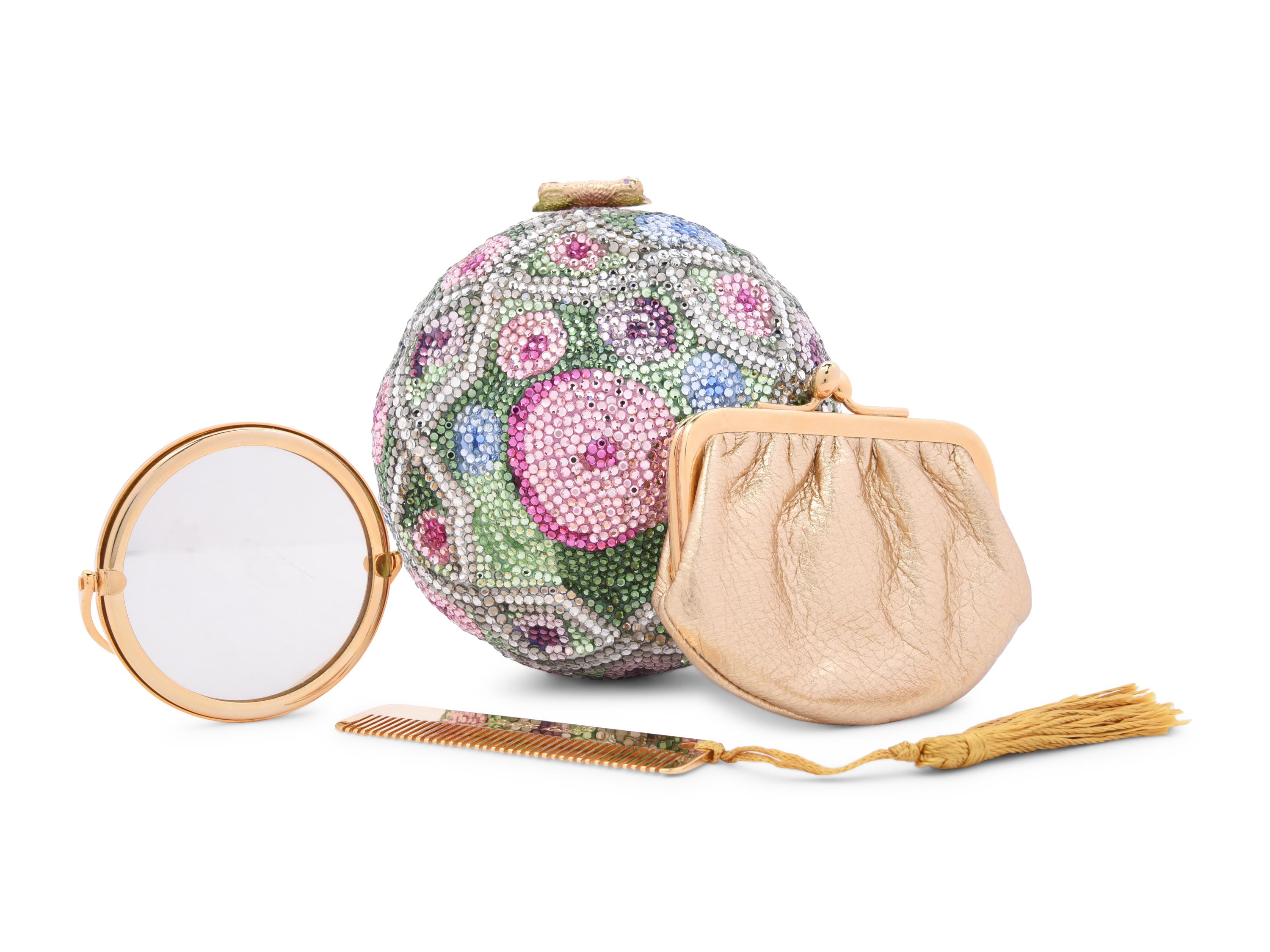Judith Leiber Floral Motif Minaudière