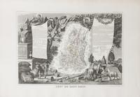 A Collection of Twelve French Engravings, 19TH CENTURY, comprising maps of wine-producing regions from Atlas National Illustre, unframe