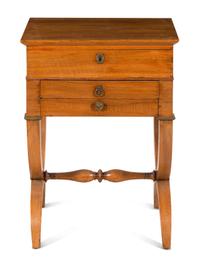 A Biedermeier Walnut Side Table