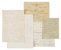 [ENTERTAINERS AND ACTORS]. A group of 4 manuscripts, comprising: