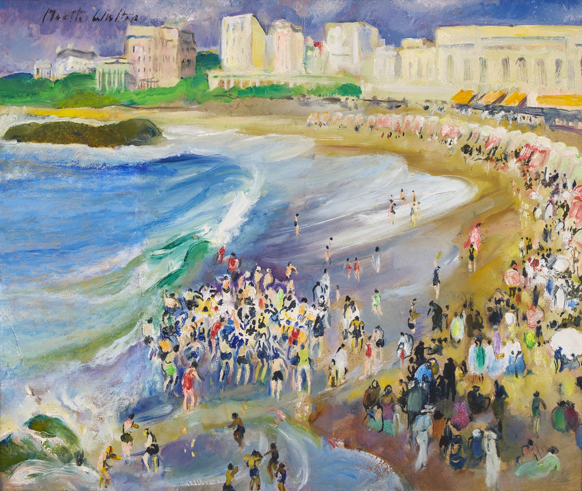 Bathing by the Biarritz Rock