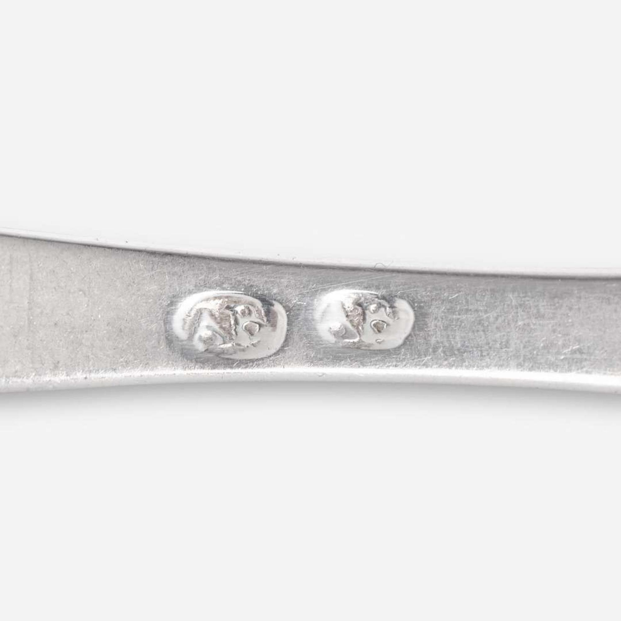 A rare set of four silver tablespoons Adrian Bancker (1703-1772), New York, NY, circa 1740