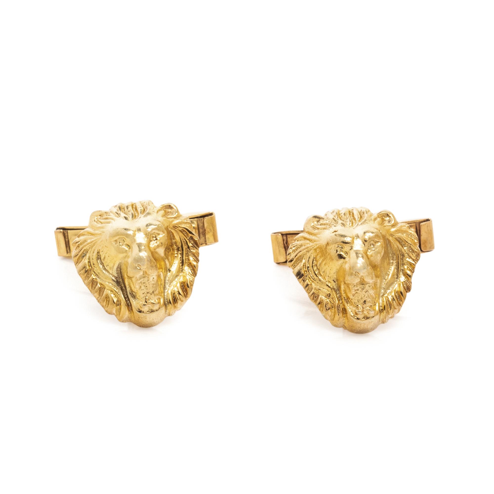 LION'S HEAD CUFFLINKS
