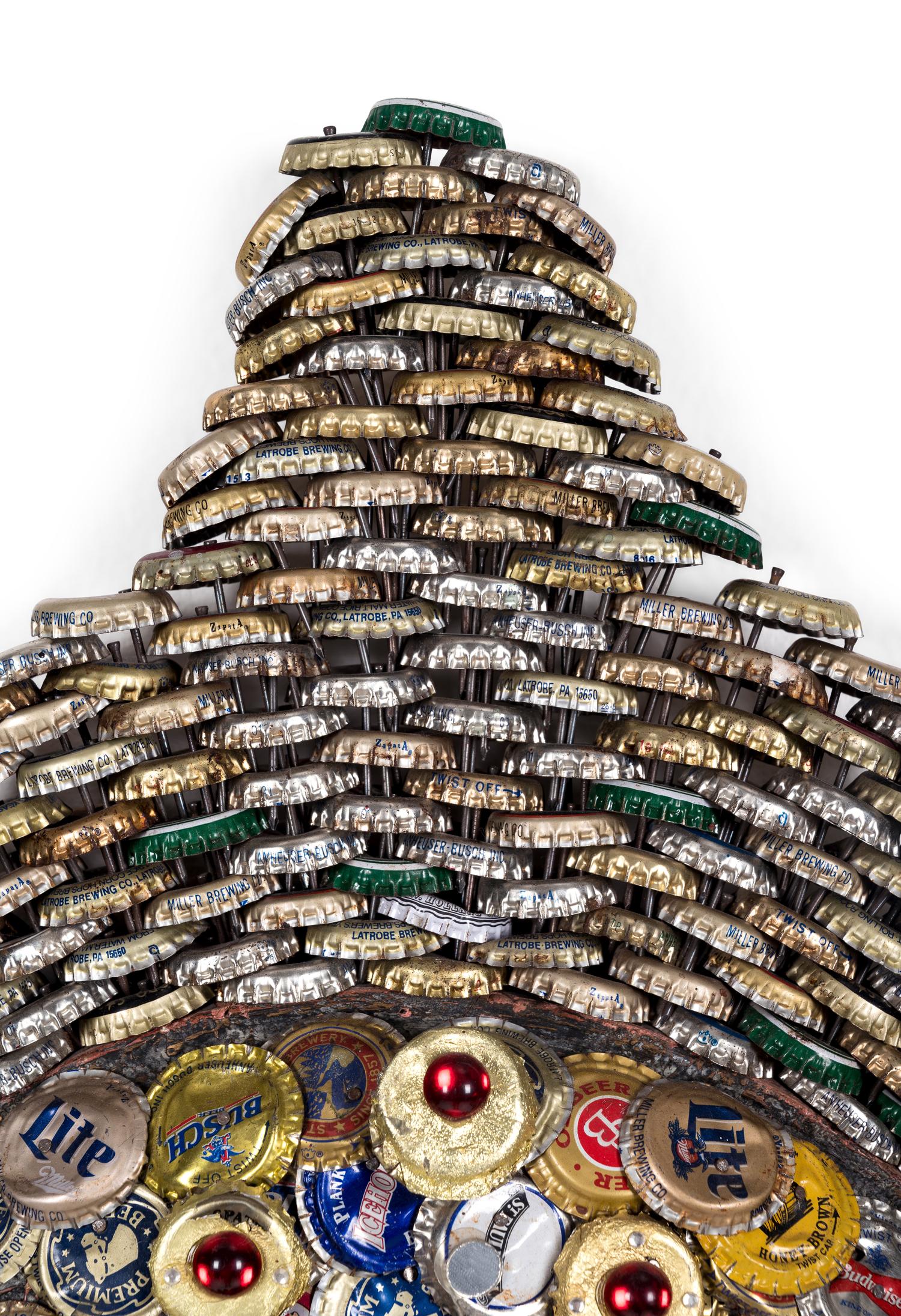 Self Portrait in Bottlecap Frame